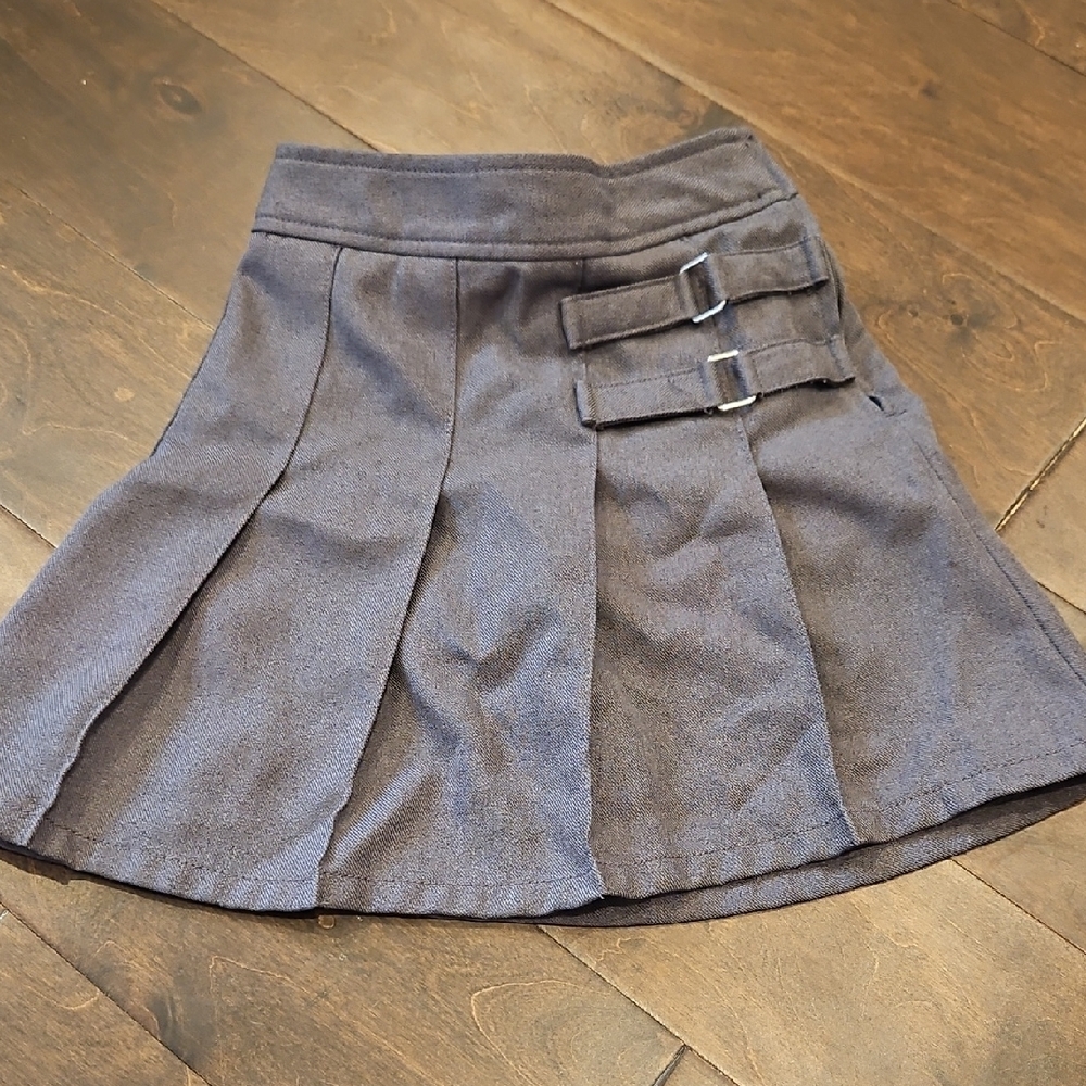 Stylish Girl's Pleated Skirt - Gray